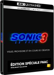 Sonic 3, le film Exclusivité FNAC boîtier SteelBook - 4K Ultra HD + Blu-ray