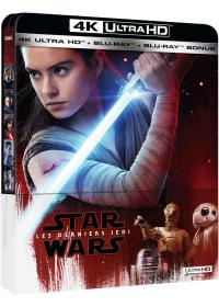 Star Wars: Episode VIII : Les Derniers Jedi 4K Ultra HD + Blu-ray + Blu-ray bonus - Édition boîtier SteelBook