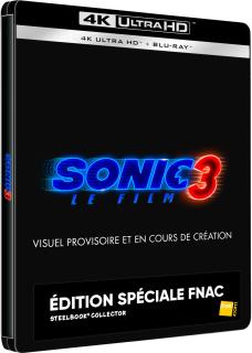 Sonic 3, le film Exclusivité FNAC boîtier SteelBook - 4K Ultra HD + Blu-ray