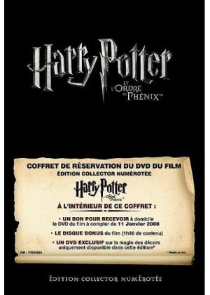 Harry Potter et l'Ordre du Phénix DVD Edition Limitée - Pré-réservation