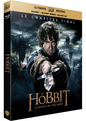 Le Hobbit : La Bataille des cinq armées Combo Blu-ray 3D + Blu-ray + Copie digitale - Visuel lenticulaire