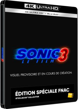 Sonic 3, le film Exclusivité FNAC boîtier SteelBook - 4K Ultra HD + Blu-ray